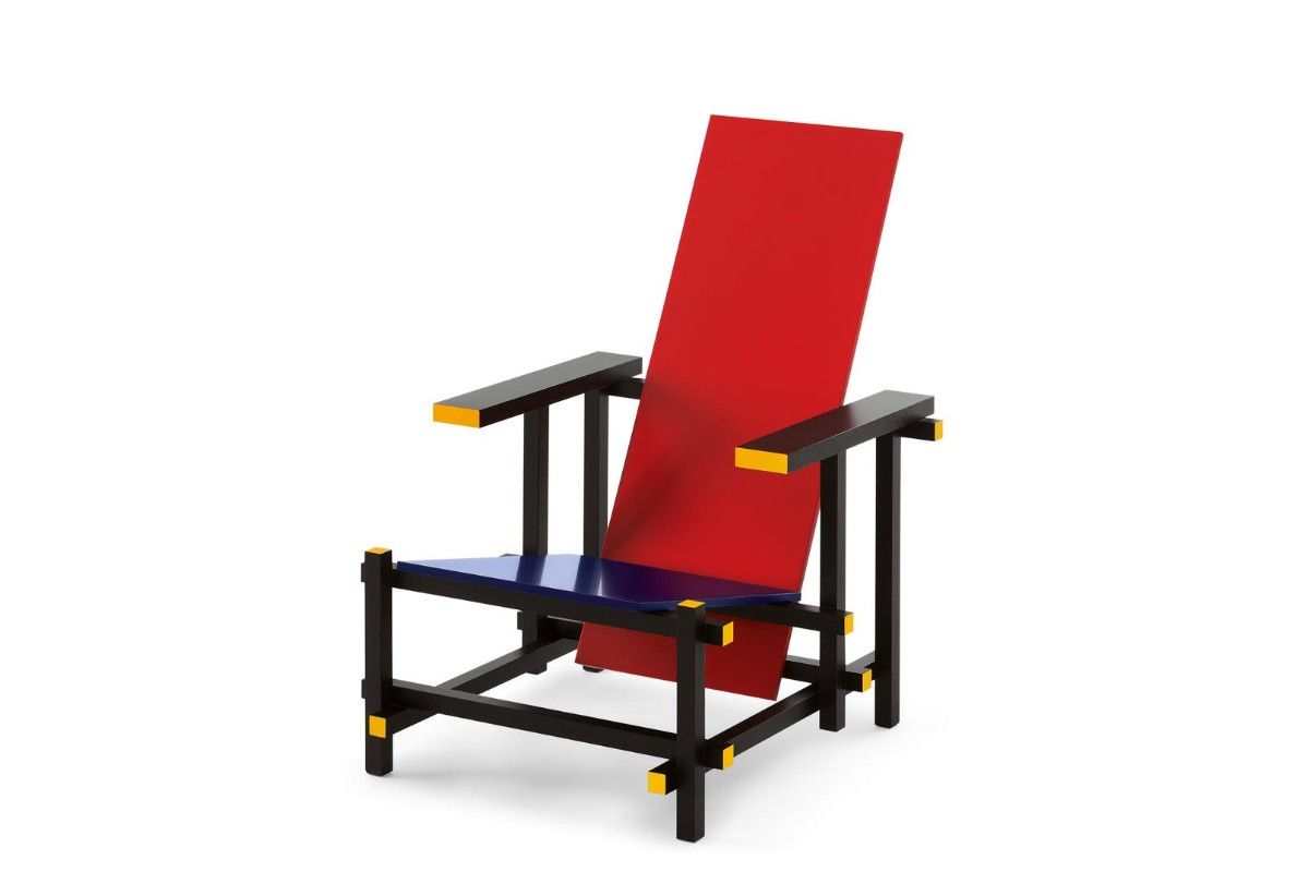 Cassina Red and Blue, Black Red and Blue